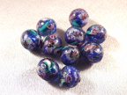 12mm Round Dark Monet Beads