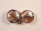 Silver 24mm Discs, Topaz Stripe, Aventurina