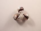 Round 16mm, Silver, Aventurina, Black Stripe