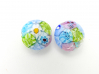 "Fine" Lace Millefiori 21mm Discs