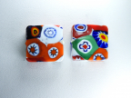 Millefiori 21mm Squares, with White Background