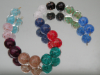 Vintage Aventurina 12mm Round Sommerso Beads