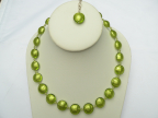 Lime Green Lentil Necklace