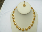 Gold Lentil Necklace