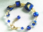Cobalt Blue Assorted Bead Bracelet