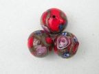 Vintage Red 14 MM Fiorato Beads