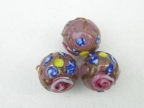 Vintage Pink 14mm Fiorato Beads