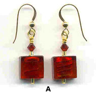 A_Red-flat-cube-earrings