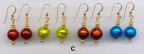 12mm Round Venetian Bead Earrings