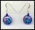 "Monet's Lily Pad", 16mm Disc Earrings