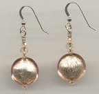 Champage Pink Lentil Earrings