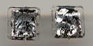 "Cracked Silver" & Black, 12 MM Flat Cubes