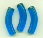 Curved, Long Aqua Tubes, 40x10 MM