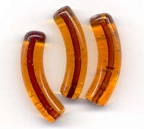 Curved, Long Topaz Tubes, 40x10 MM
