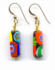 Millefiori Rectangle Earrings