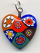 Millefiori Small Heart, 18x18mm