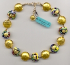 Miro Medium 20mm Discs and Gold Foil Necklace