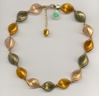Three Colored Twist Necklace Three Colored Twist Necklace