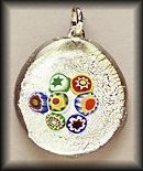 Large Round, Millefiori Pendant