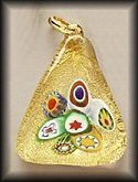 Triangle Millefiori Pendant