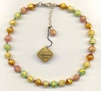 "Fenice" Venetian Beads, 11-12mm Multicolored